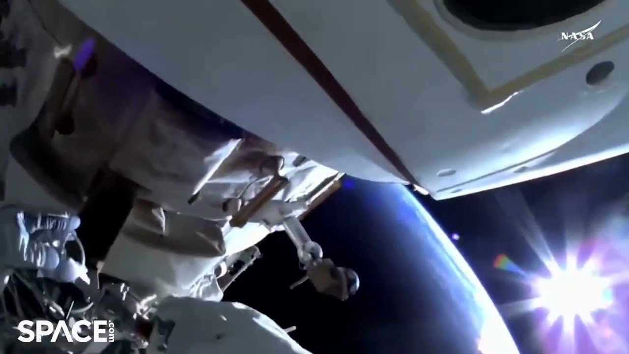 NASA astronaut Suni Williams sees orbital sunrise during spacewalk – Time-lapse