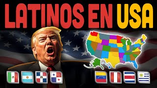 10 países LATINOS con MÁS CIUDADANOS  en Estados Unidos