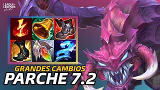 PARCHE 7.2 DE WILD RIFT: NUEVOS CAMBIOS MASIVOS DE JUGABILIDAD, WILD PASS, CAMPEONES Y MÁS. 