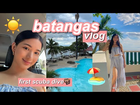 batangas vlog 🌴☀️ beach resort, first scuba diving experience | 2024