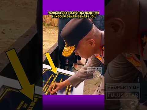 TANDATANGAN KAPOLDA BABEL INI BIKIN NGAKAK WARGANET #shortvideo #viral