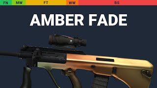 AUG Amber Fade Wear Preview