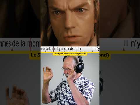 Féodor Atkine, la VF d'Elrond redouble une scène culte du Seigneur des Anneaux ! #doublage #VF