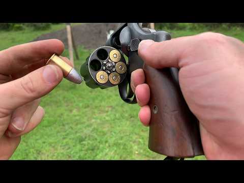 Pistol Smith & Wesson .455 with 6+1⁄2 inch barrel Mark II - POV Firing