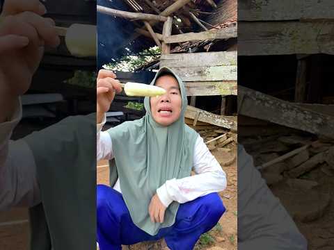 Bakar jagung salah eskrim yg dibakar