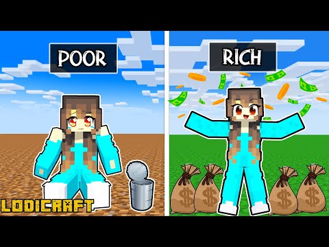 From POOR to RICH Story in Minecraft!