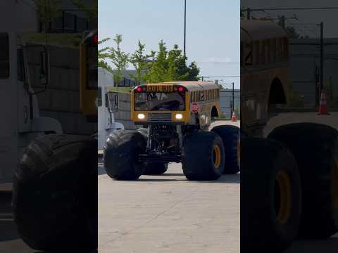 Do you drive your Monster Bus to work? Full show link above! #monstertruck #schoolbus #bus #truck