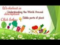 Plant Parts and Edible Plants