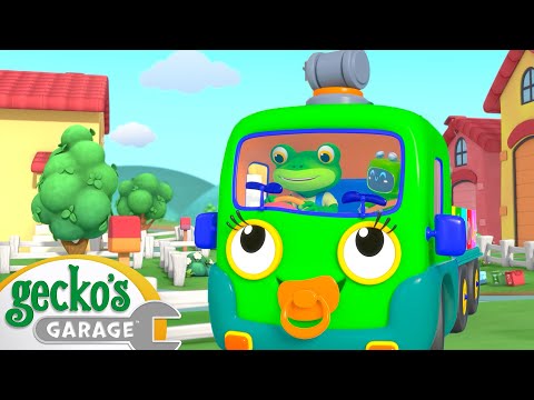 ♻️🚛 Baby Recycling Truck 's Cleaning Adventure🌟| Gecko's Garage | Kids Road Trip! | Kids Stories