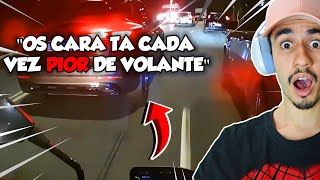 REAGINDO AOS QUASE ACIDENTES DE TRÂNSITO NO SUSTOS DE MOTO (EP. 221)