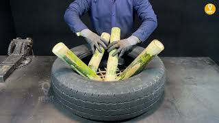 USA People Never Know their Old Tires Can Made Into Awesome Chairs & Table.