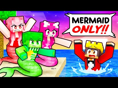 ONE MERMAID on a BOYS ONLY Island!
