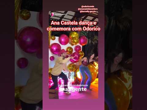 Ana Castela dança e comemora com Odorico #shorts #anacastelacantora #famosos