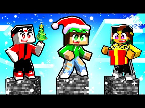 SOPRAVVIVI AL NATALE su UN PILASTRO DI BEDROCK su MINECRAFT!