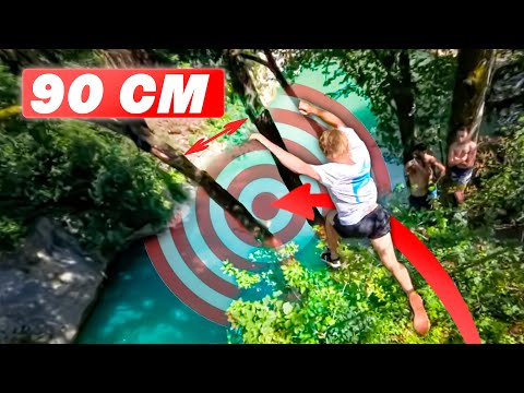 Saut de précision entre deux arbres | CLIFF DIVING