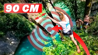 Saut de précision entre deux arbres | CLIFF DIVING