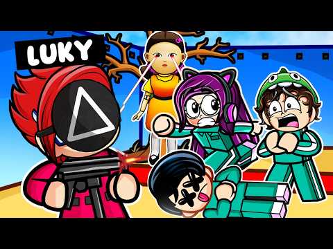 Jugando como GUARDIA en los JUEGOS MORTALES DEL CALAMAR de Roblox | Luky