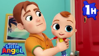 Who's At The Door? |  Little Angel 1 Hour | Moonbug Kids - Fun Stories and Colors