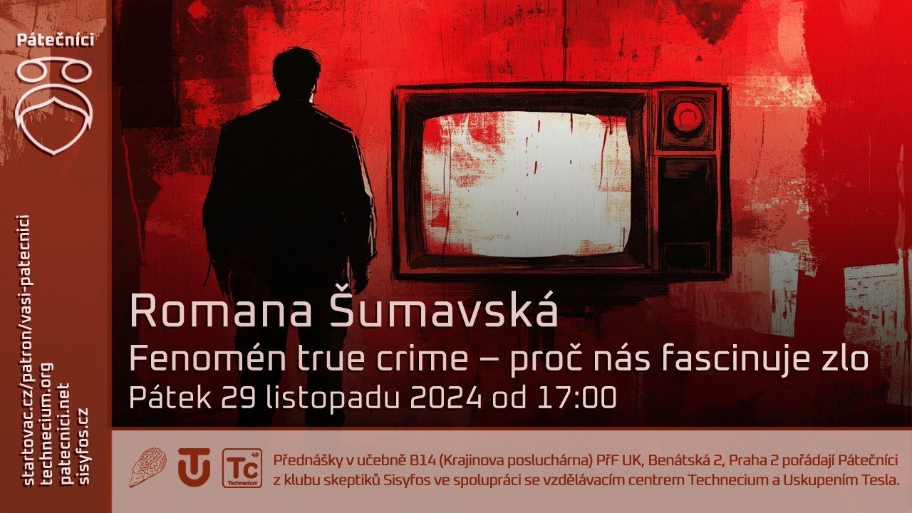 29. listopadu 2024: Romana Šumavská - Fenomén trie crime - proč nás fascinuje zlo