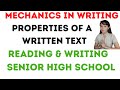 Mechanics of Writing Concepts