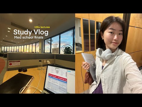 finals week study VLOG med student 💦 tears, cooking, learning