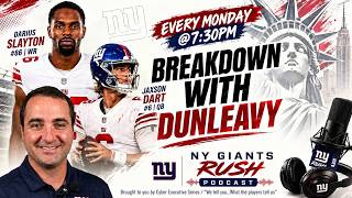 NY Giants Rush(Ep 309) Rush & Dunleavy Review Slayton Cuts