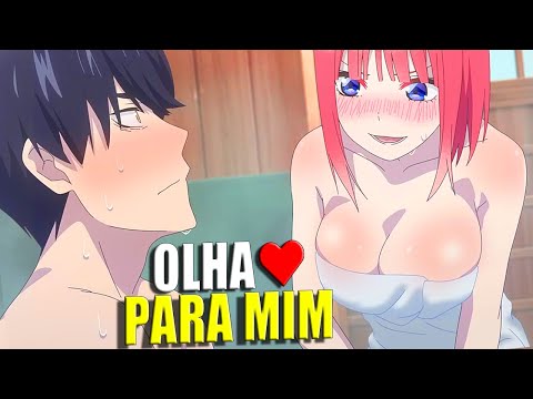 ELE é tão POBRE que é OBRIGADO A TRABALHAR PRA ELAS (5-toubun no Hanayome)