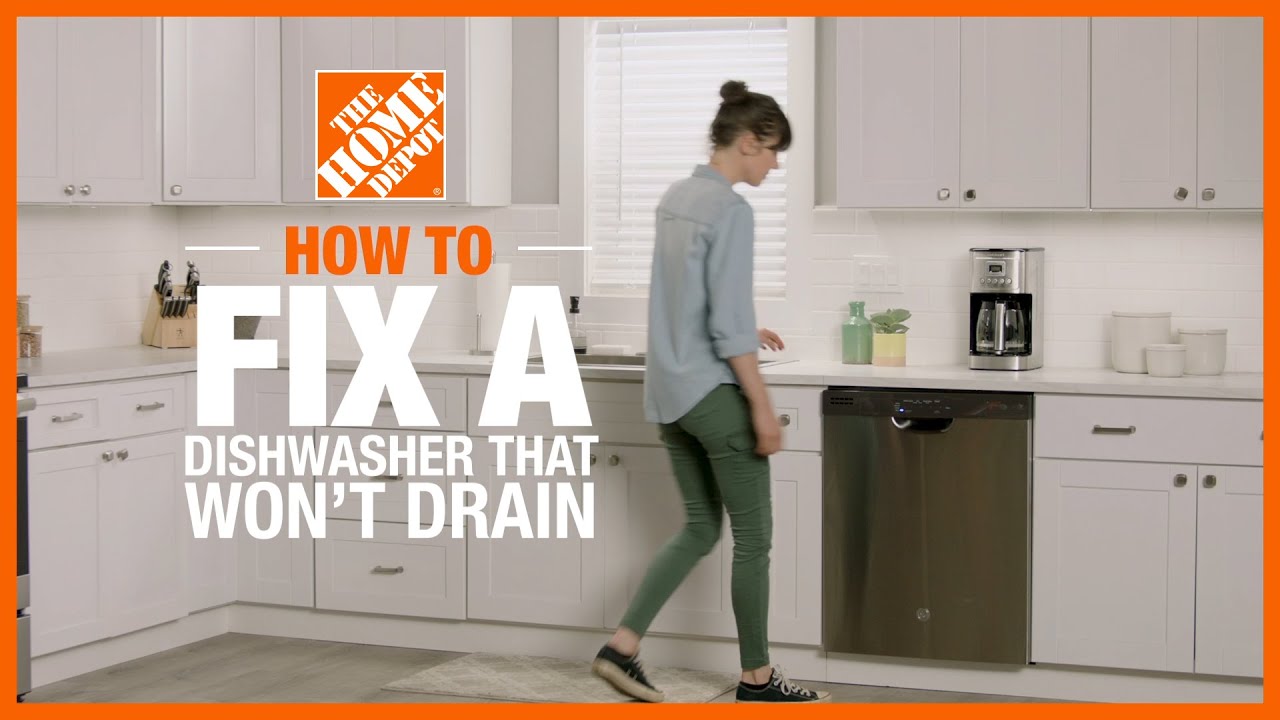 How to Fix a Dishwasher That's Not Draining