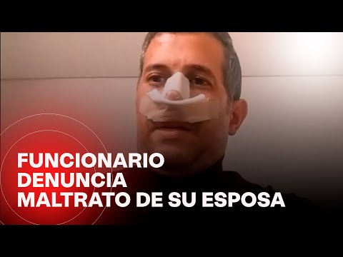 Hombre denuncia maltrato de su esposa y pide justicia