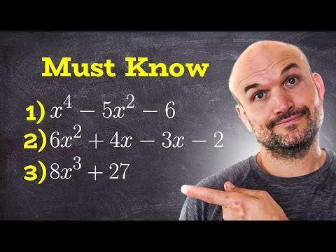 Three Polynomials You Must Know how to factor