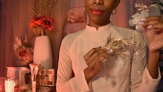 ASMR Bridal Hair & Makeup Trial 💍 Luxurious Pampering Roleplay