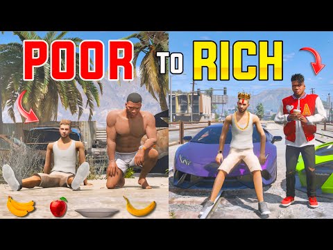 Poor To Rich In Gta 5 | Franklin & Adam Became Poor To Rich | Gta 5 In Telugu