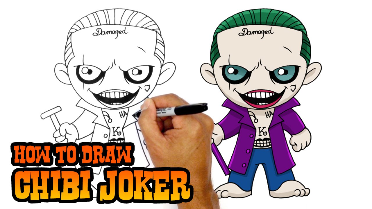 How to Draw Joker - Suicide Squad