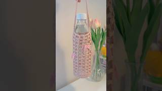 Crochet Bottle Holder 🌼 ✨#crochet #crochetbottleholder #crochettutorial