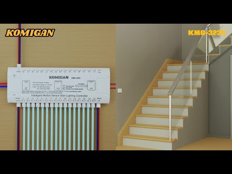 KOMIGAN Motion Sensor LED Stair Lighting Kit KMG-3233 #ledstairlights #diy
