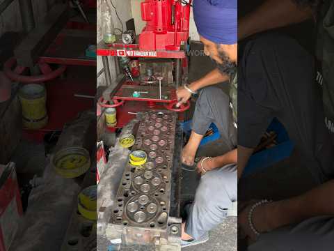How to valve grending to stunt #shortsfeed #automobile #car #engine #repair #korba #jcb #rust #work