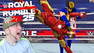 THE X MEN vs THE AVENGERS in WWE 2K25 Royal Rumble