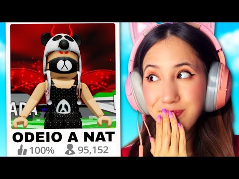 CRIEI  um JOGO DE HATE PRA MIM e TESTEI MEUS FÃS no ROBLOX!