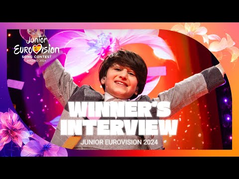 Andria Putkaradze's interview after winning Junior Eurovision 2024 | #JESC2024