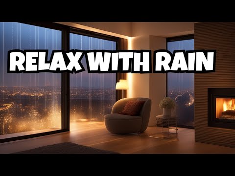 Ultimate Cozy Room Ambience: Rain on Window with Soothing Crackling Sounds