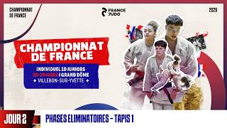 Jour 2 - Tapis 1 Phases Éliminatoires : Championnat de France individuel Juniors 1D 2026