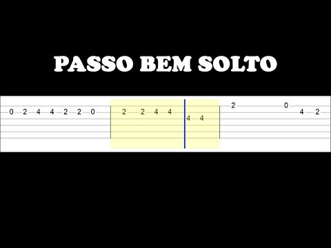 PASSO BEM SOLTO - ATLXS (Easy SLOW Guitar Tabs Tutorial)