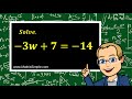 Solving Linear Equations Concepts