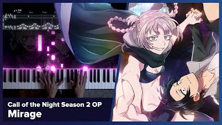 Call of the Night Season 2 OP - "Mirage" - Piano Cover / Creepy Nuts