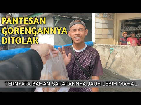 SANG TUKANG MATERIAL INI MENOLAK DIKASIH GORENGAN ALASANNYA BIKIN TERKAGET KAGET