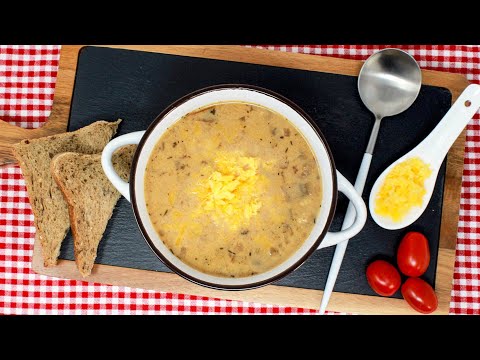 KÄSESUPPE mit Hack und Champignons - herzhaft-lecker und partytauglich