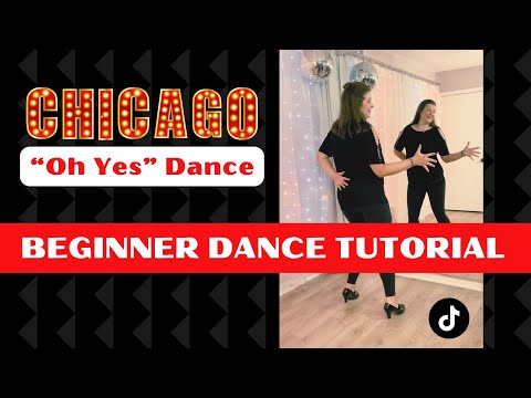 Chicago "Oh Yes" Dance 🤗 (BEGINNER DANCE TUTORIAL) 🤗 Back-view & Step-by-Step! #tiktokdance