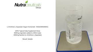 L Ornithine L Aspartate Vegan Fermented Solubility Test