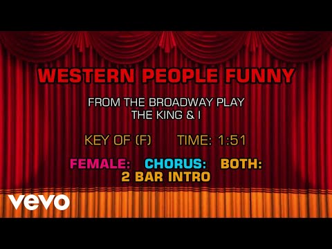 The King & I – Western People Funny (Karaoke)