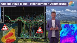 Hochsommer-Dämmerung: Hitze-Ende, im Süden Gewitter, bald frühherbstlich. Wetterbericht 15.-24.08.25